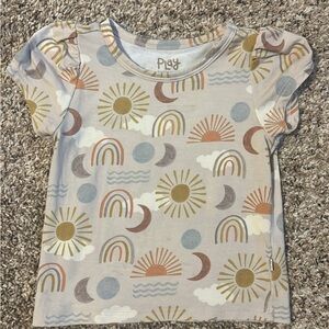 Little Sleepies Desert Sunrise puff sleeve tee